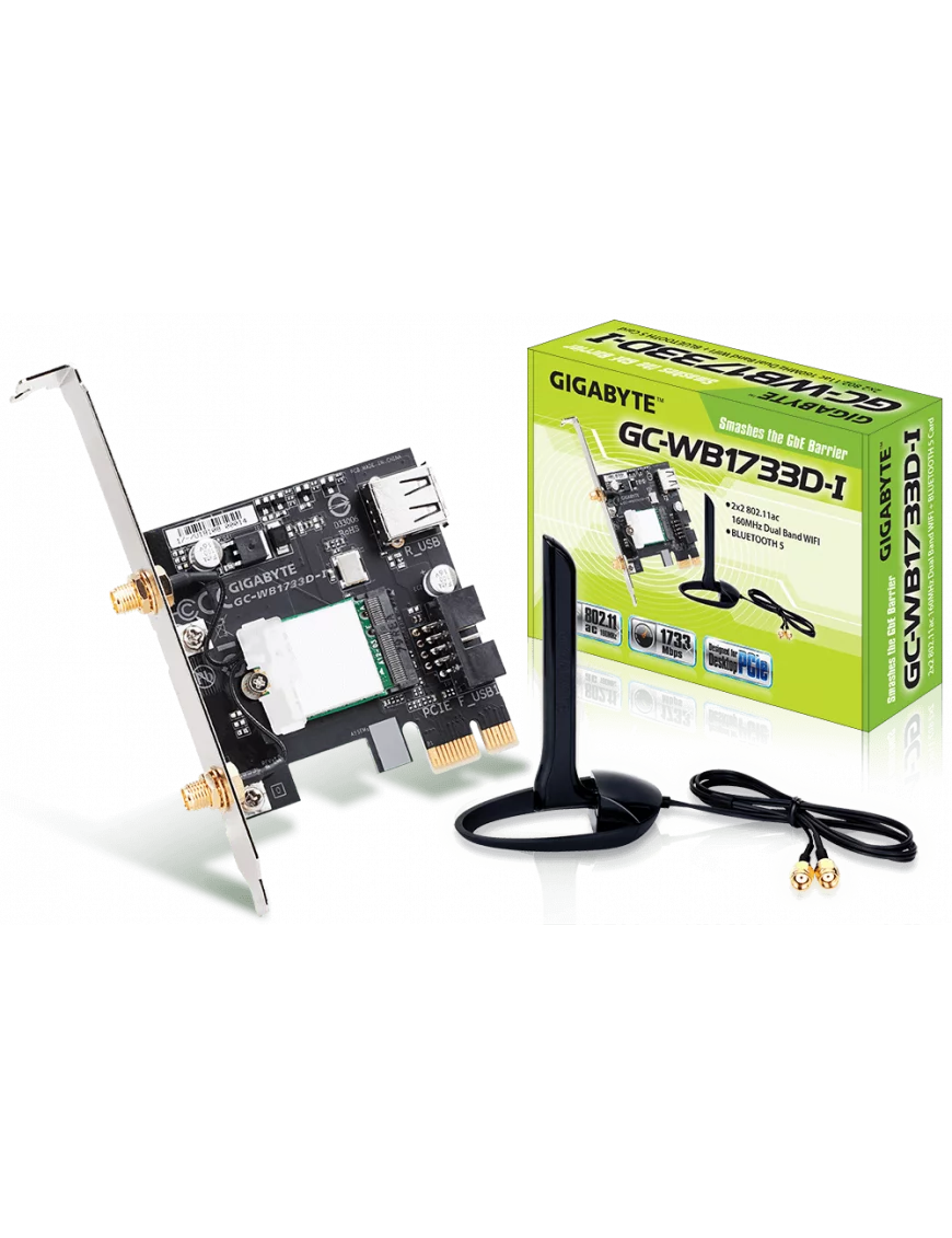 Carte Réseaux PCI-Express Wifi AC + Bluetooth Gigabyte GC-WB1733D-I CRGC-WB1733D-I - 2