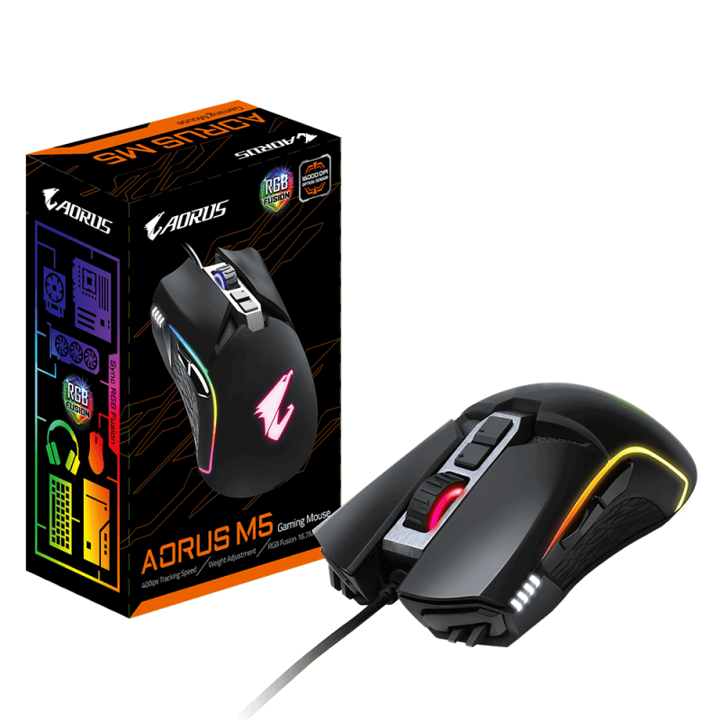 Souris AORUS M5 Gaming RGB Souris AORUS M5 Gaming RGB