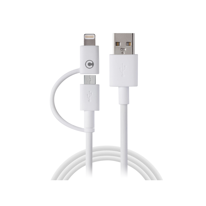 Câble Campus CB-IP5MU Dual Smart micro USB + Apple Lightning
