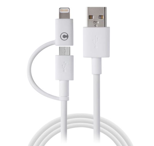 Câble Campus CB-IP5MU Dual Smart micro USB + Apple Lightning CAUSB_CB-IP5MU - 1 Câble Campus CB-IP5MU Dual Smart micro USB + Apple Lightning CAUSB_CB-IP5MU - 1