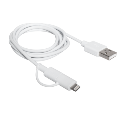 Câble Campus CB-IP5MU Dual Smart micro USB + Apple Lightning CAUSB_CB-IP5MU - 2