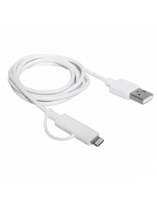 Câble Campus CB-IP5MU Dual Smart micro USB + Apple Lightning CAUSB_CB-IP5MU - 2