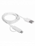 Câble Campus CB-IP5MU Dual Smart micro USB + Apple Lightning CAUSB_CB-IP5MU - 2