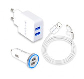 Campus CH-CT21UW Chargeur Universel micro USB et Apple Lightning 2.1A Campus CH-CT21UW Chargeur Universel micro USB et Apple Lightning 2.1A