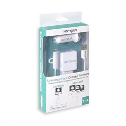 Campus CH-CT21UW Chargeur Universel micro USB et Apple Lightning 2.1A ALIM_CH-CT21UW - 5