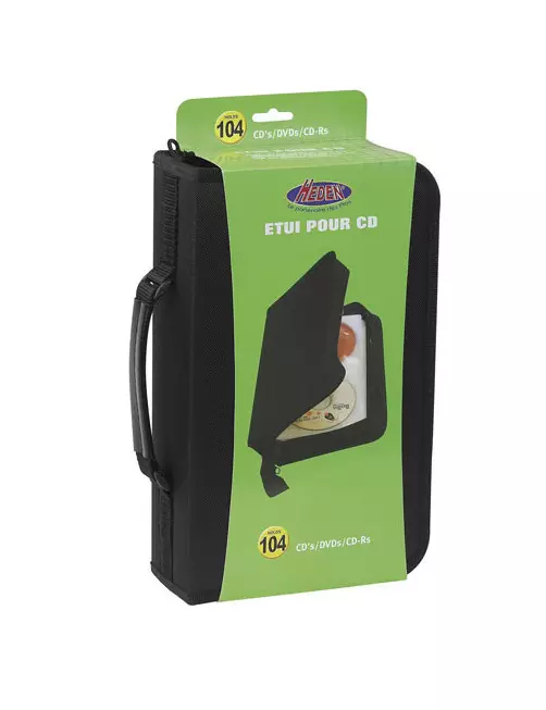 Pochette de Rangement Heden SACCD104 Capacité 104 CD/DVD Heden - 1