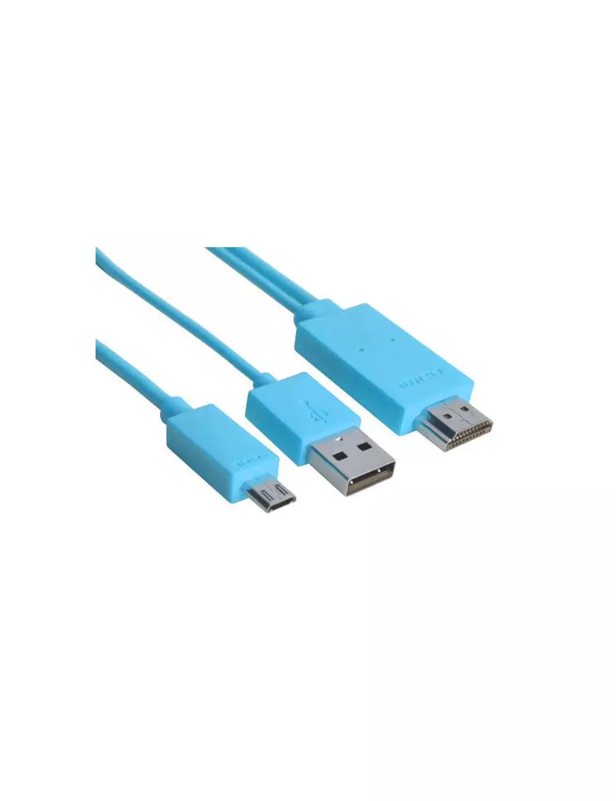 Adaptateur Micro USB vers HDMI 1.8M MHL Heden CABMICAHDM ADUSB-CABMICAHDM - 1