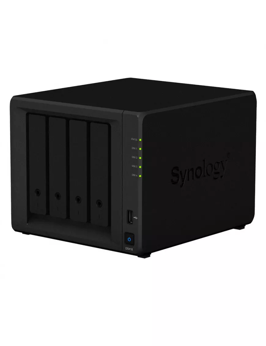 Boitier Serveur NAS Synology DS418 1Go 4 x SATA 3.5 NASSYDS418 - 1