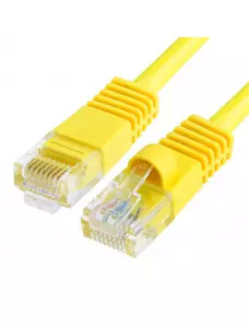 Cable Réseaux RJ45 2m Droit Cat6A S/FTP Blindé Jaune CRJ45_C6_02M_JAUN - 1