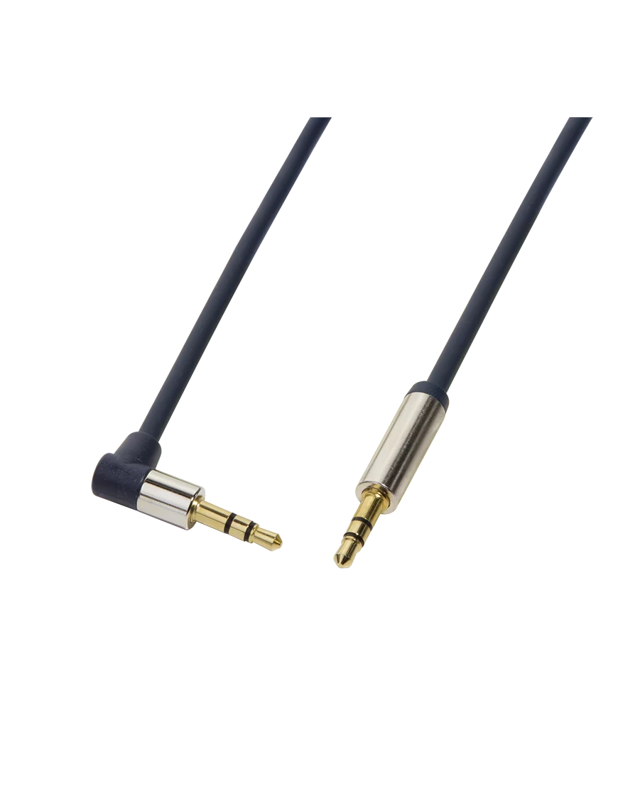 Cable Audio Jack 3.5mm Male/Male coudé 1m LogiLink CA11100 CAJACK_CA11100 - 2
