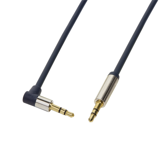 Cable Audio Jack 3.5mm Male/Male coudé 1m LogiLink CA11100 CAJACK_CA11100 - 2