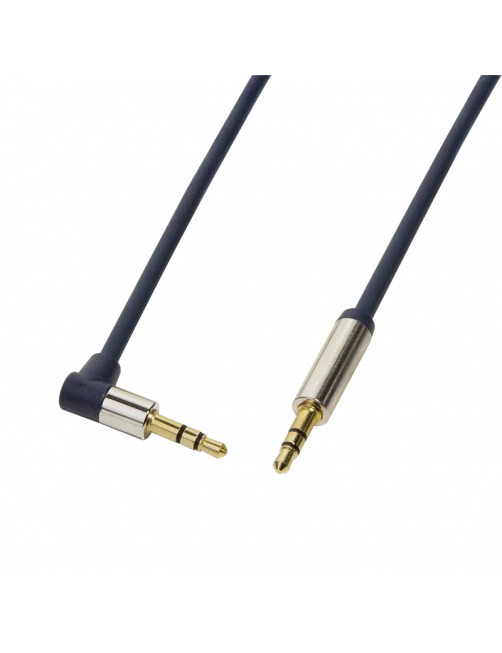 Cable Audio Jack 3.5mm Male/Male coudé 1m LogiLink CA11100 CAJACK_CA11100 - 2