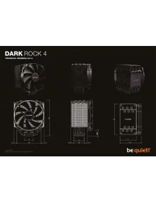 Ventilateur Be Quiet Dark Rock 4 200W 1150/1155/2011/AMD PWM VENBQDARKROCK4 - 8