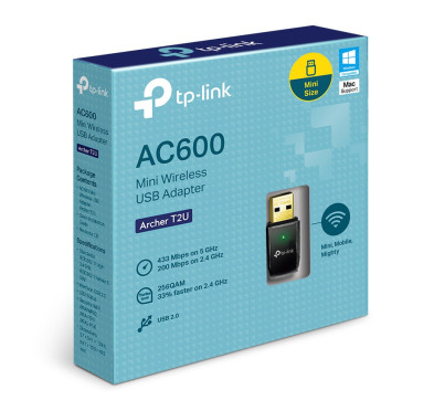 Clef USB Réseaux Wifi TP-Link ARCHER T2U AC600 Dual Band CRTP_ARCHER-T2U - 5