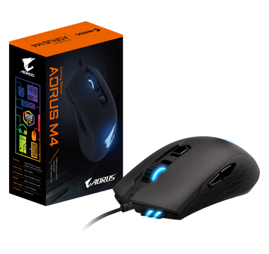 Souris AORUS M4 Gaming RGB 6400dpi USB SOAOM4 - 1