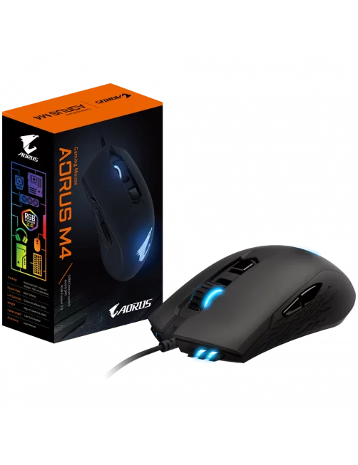 Souris AORUS M4 Gaming RGB 6400dpi USB SOAOM4 - 1