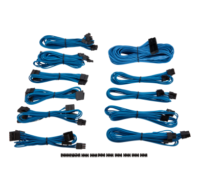 Kit de Câbles Corsair Pro Alimentation gainés Type 4 Bleu ALIMCOCP-8920225 - 1