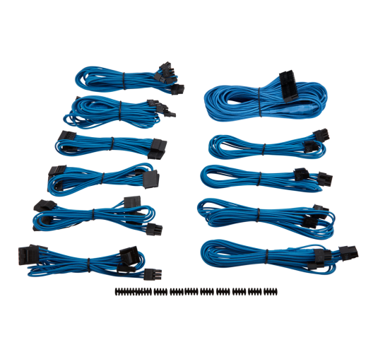 Kit de Câbles Corsair Pro Alimentation gainés Type 4 Bleu ALIMCOCP-8920225 - 1