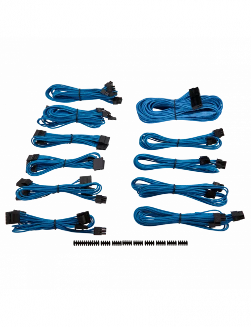 Kit de Câbles Corsair Pro Alimentation gainés Type 4 Bleu ALIMCOCP-8920225 - 1