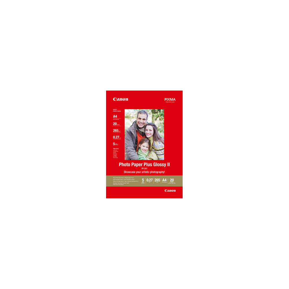 20 x Canon Photo Paper Plus Glossy II PP-201 130x180mm 260g/m2