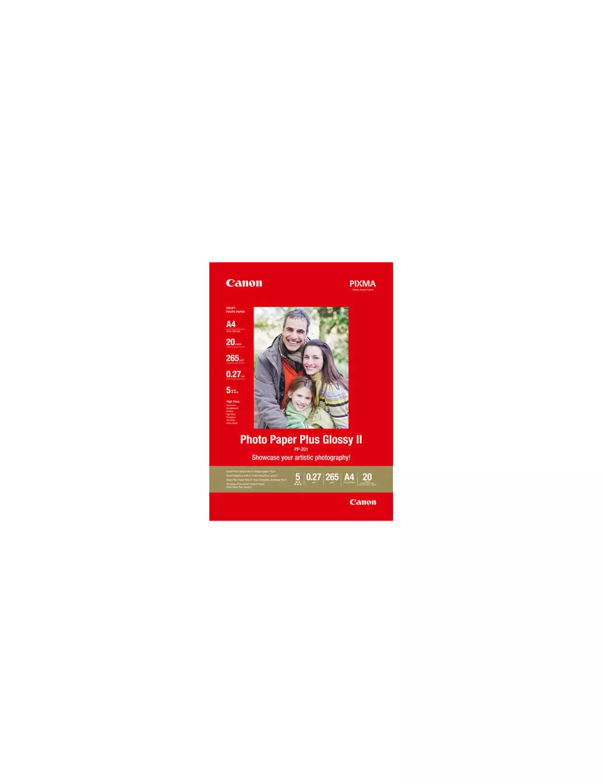20 x Canon Photo Paper Plus Glossy II PP-201 130x180mm 260g/m2