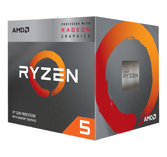 Processeur AMD RYZEN 5 3400G 3.7/4.2Ghz 6M 4Core 65W AM4 AMD - 1