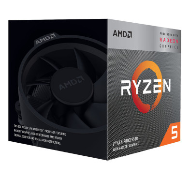 Processeur AMD RYZEN 5 3400G 3.7/4.2Ghz 6M 4Core 65W AM4 AMD - 2