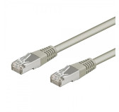 Cable Réseaux RJ45 1m Droit Cat6A S/FTP Blindé Gris
