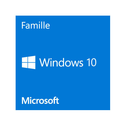 Microsot Windows 10 Famille 64 Bits OEM DVD 1 PC Fr