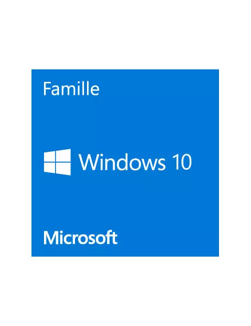 Microsot Windows 10 Famille 64 Bits OEM DVD 1 PC Fr