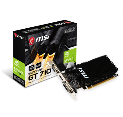 Carte Graphique MSI GT 710 2GD3H LP GT710 2Go DDR3 Silent Low Profile MSI - 1