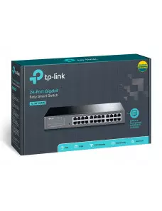 Switch RJ45 TP-Link TL-SG1024DE 10/100/1000 Mbps 24 Ports Rackable SW_TL-SG1024DE - 1