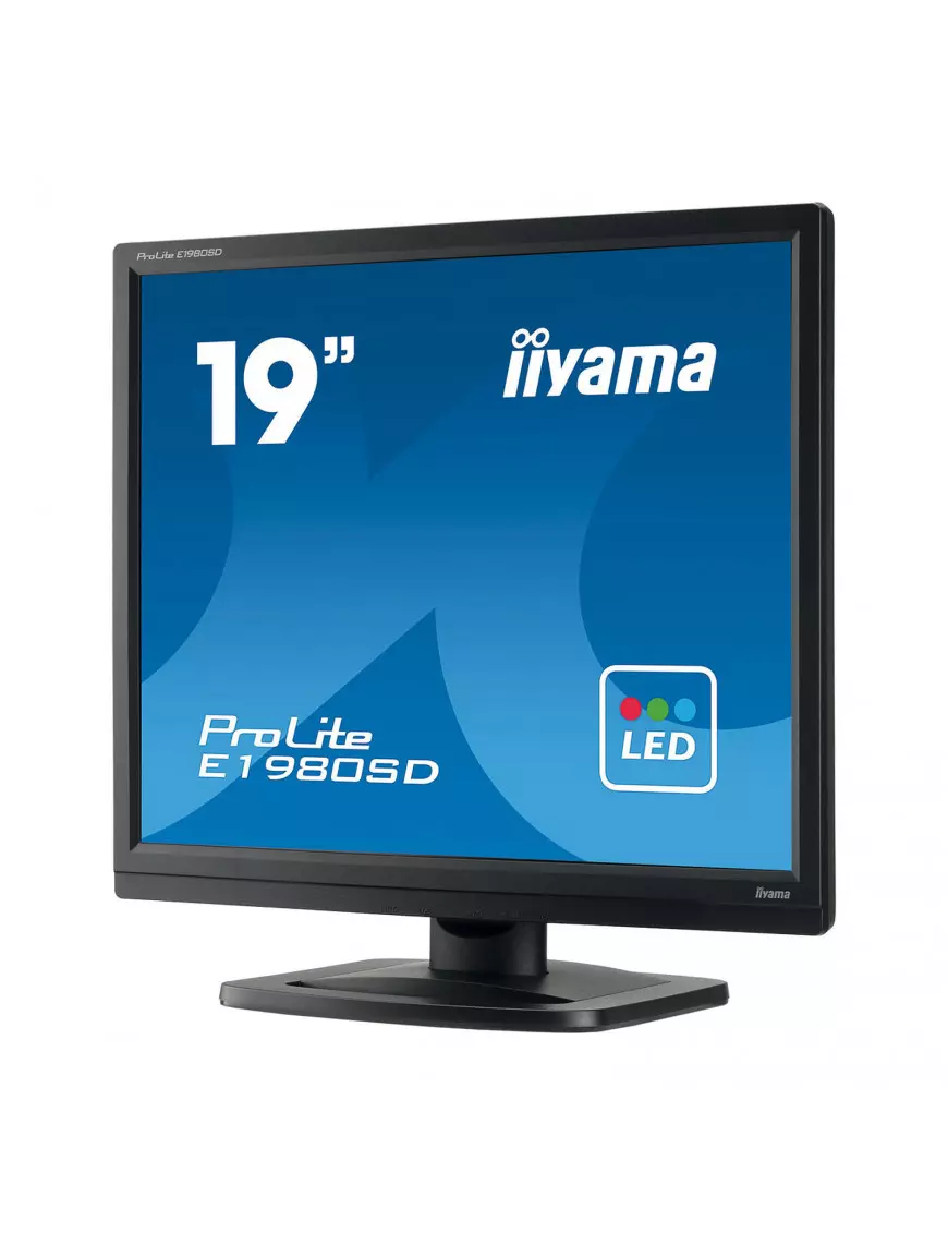 Ecran iiyama 19" E1980SD-B1 LED 4/3 1280x1024 5ms DVI VGA HP EC19IIE1980SD-B1 - 1