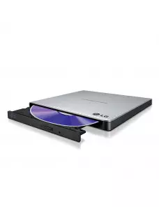Graveur Externe USB 2.0 LG Slim CD/DVD 24x/8x GP57ES40 Silver GREX-LG-GP57ES40S - 1