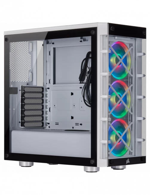 Boitier Corsair iCUE 465X RGB Blanc Corsair - 2 Boitier Corsair iCUE 465X RGB Blanc Corsair - 2