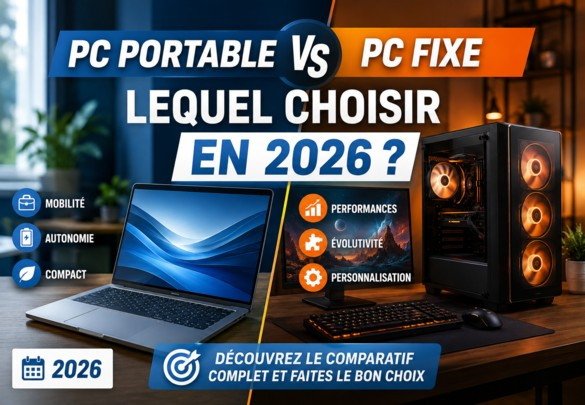 PC portable ou PC fixe : lequel choisir en 2026 ?